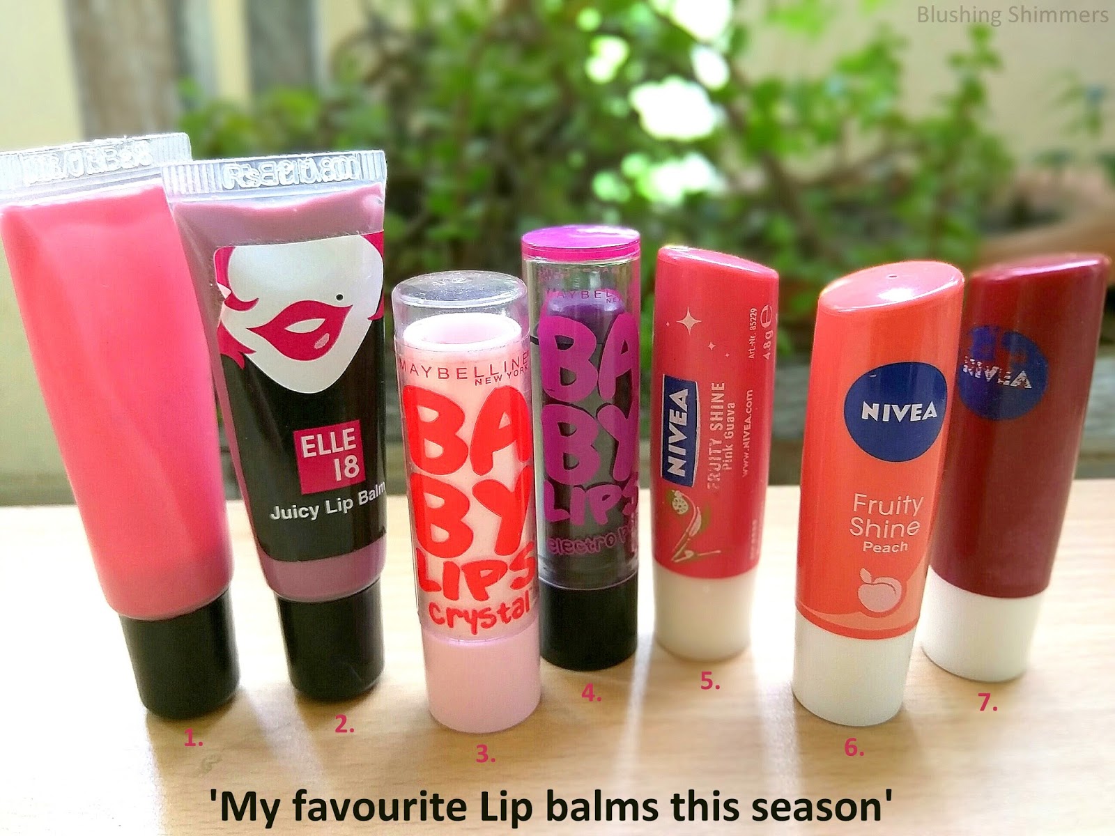 Blushing Shimmers My current favourite affordable lip balms....