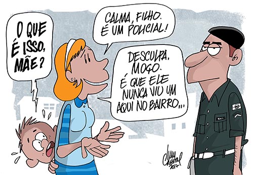 Sorriso Pensante-Ivan Cabral - charges e cartuns: Charge: Insegurança  Pública