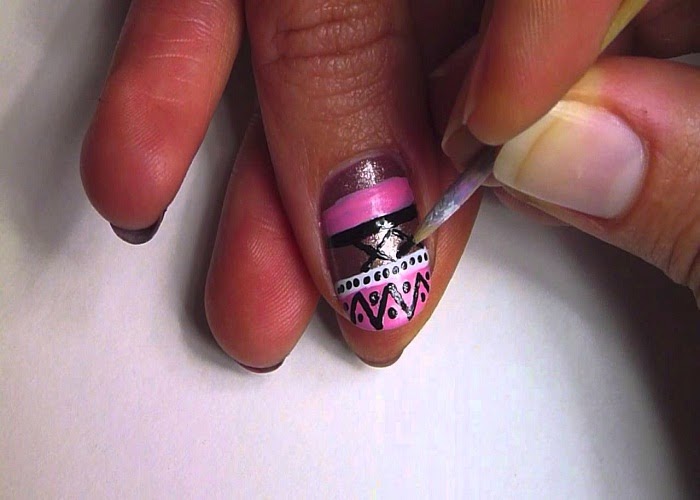 How to do nail art at home with toothpick Nail Art and Tattoo Design