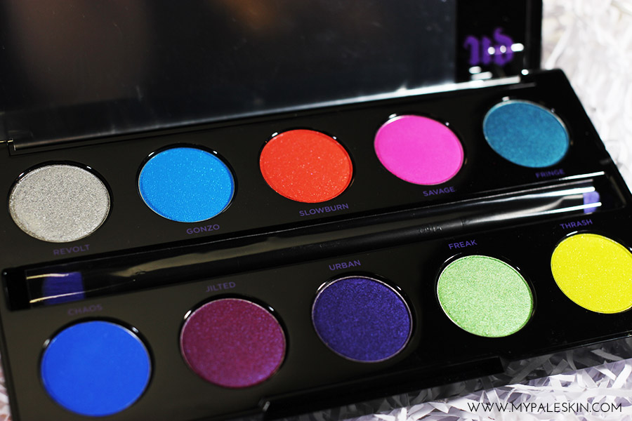 Urban Decay Electric Pressed Pigment Palette, Urban Decay, Electric, Swatch, Review