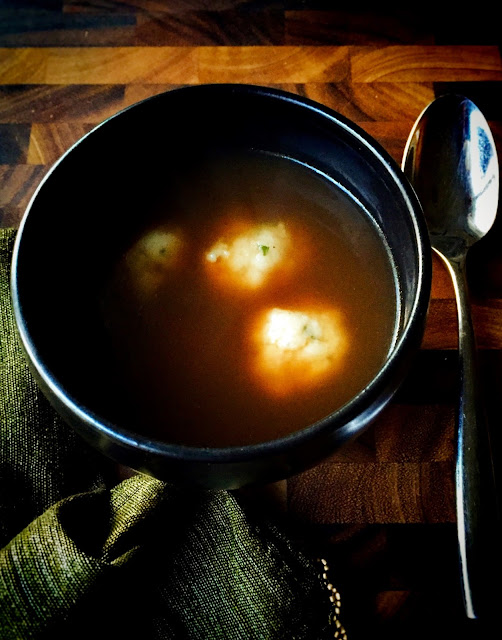 Canederli Tirolesi (Tyrolean HamDumpling Soup)