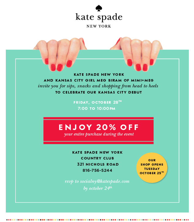 Kate Spade - Kansas City Launch Party !!!