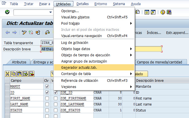 Display filtered data in SM30