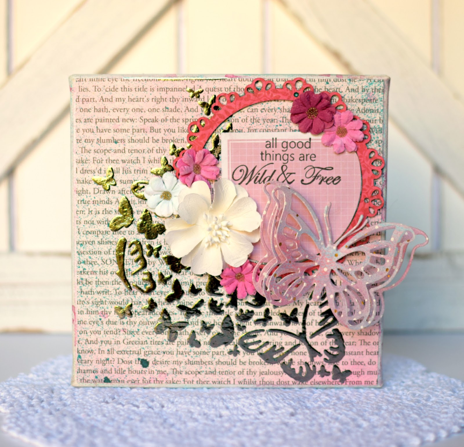 Crafty Creations with Shemaine Mixed Media Canvas featuring Rebekah
