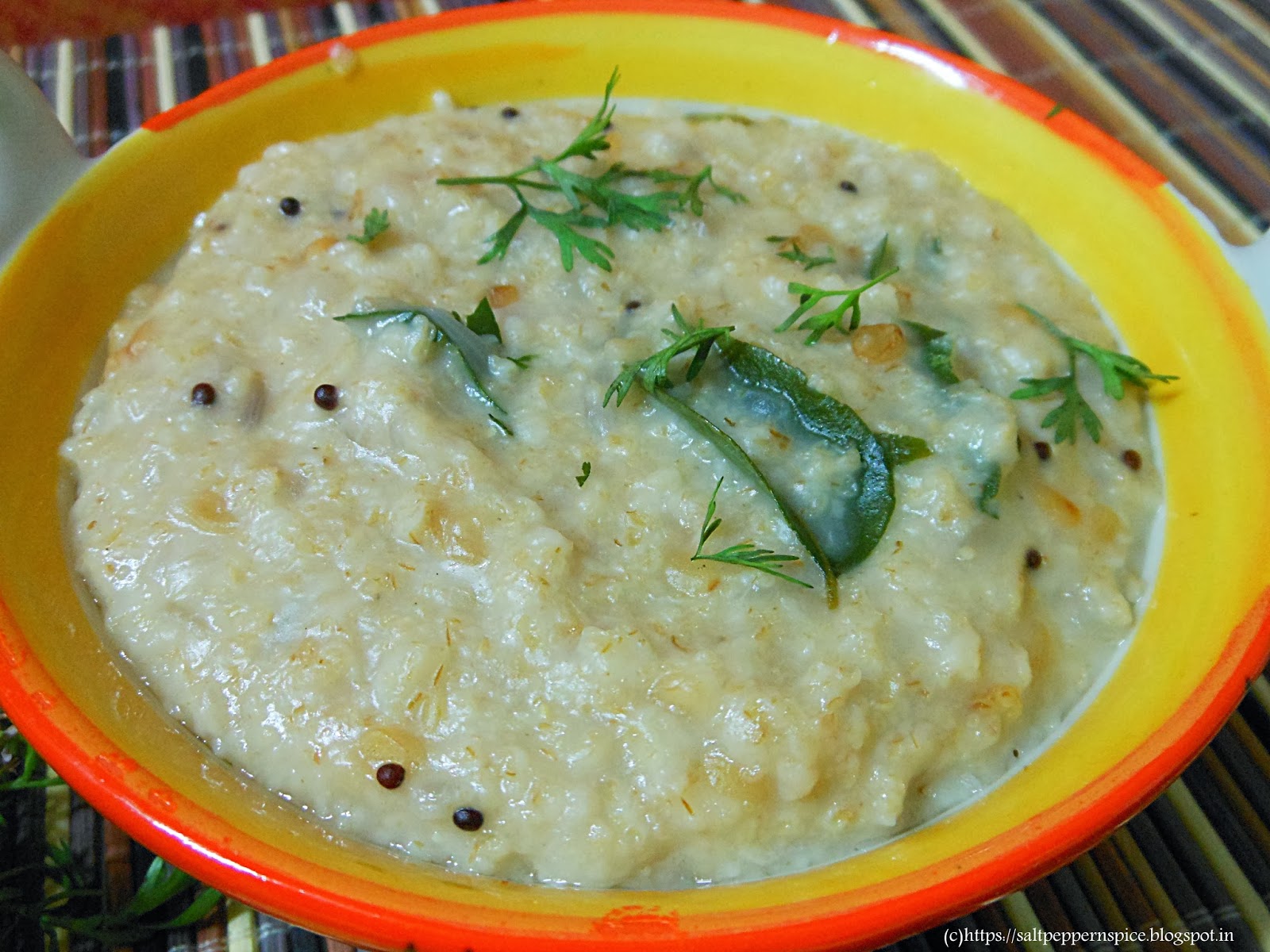 Salt and Pepper (With a Lot of Spice!) Oats Upma Recipe