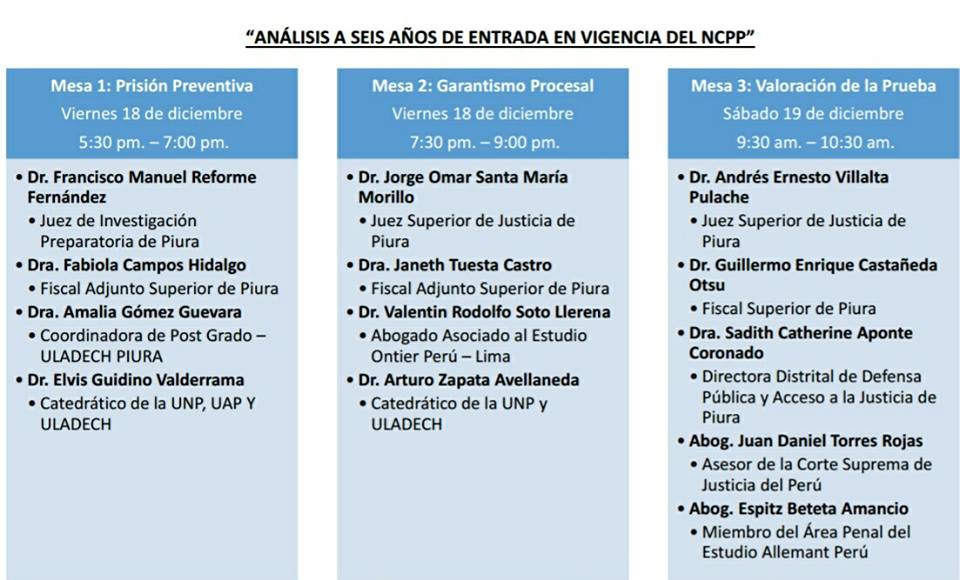 ARTURO ZAPATA AVELLANEDA: EVENTO: I SEMINARIO REGIONAL DE DERECHO PENAL Y  PROCESAL PENAL (DICIEMBRE 2015)