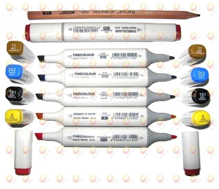 Art Marker Showdown: Copic Sketch Vs. FineColour Markers