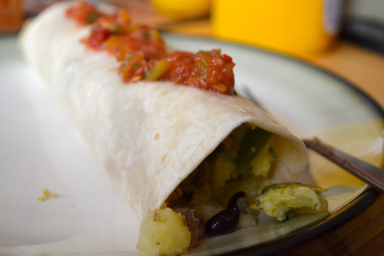It's Always Sunny in My Kitchen Turkey Sausage Breakfast Burrito