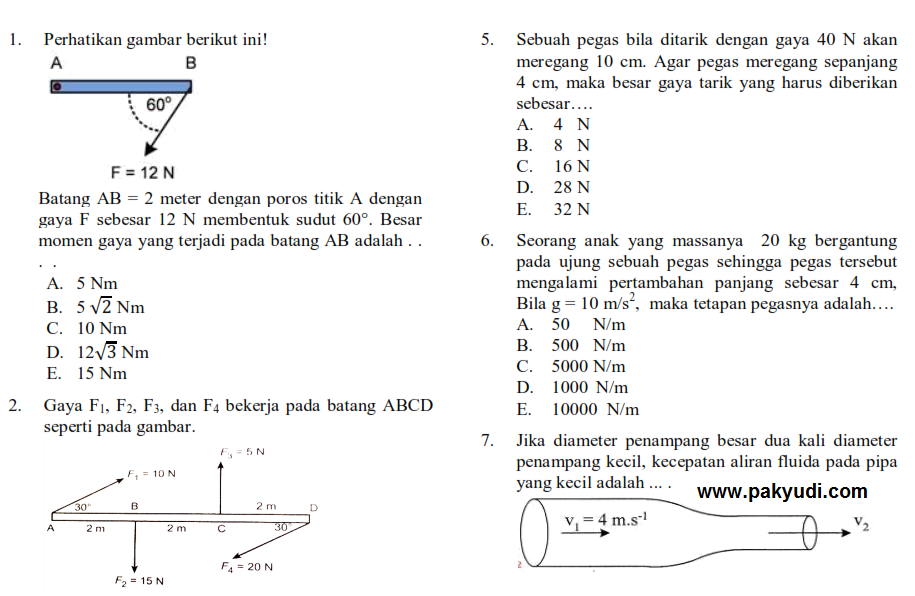 Soal Dan Jawaban Fisika Kelas 11 Kurikulum