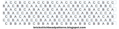 Brick Stitch Bracelet Pattern Word Chart Download