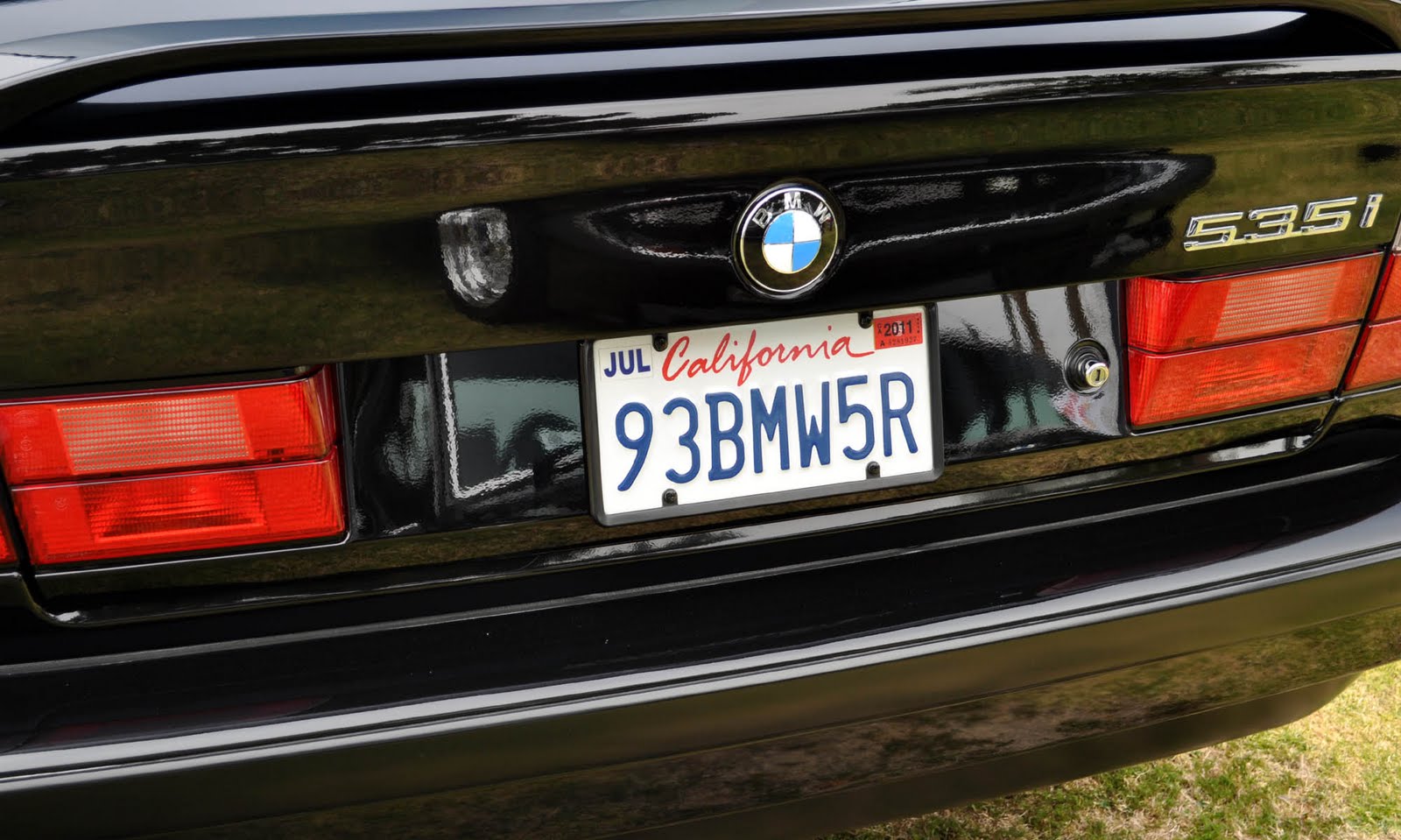 Just A Car Guy the vanity plates at this years BMW clean car concours