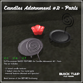 [Black Tulip] Textures - Candles Adornment #2 - Parts