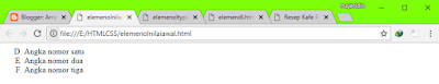 Struktur DOKUMEN HTML5 #5 : Membuat List Dan Macam-Macam Attribut Tag List HTML5 #5 : Elemen List Dan Macam-Macam Attribut Tag List