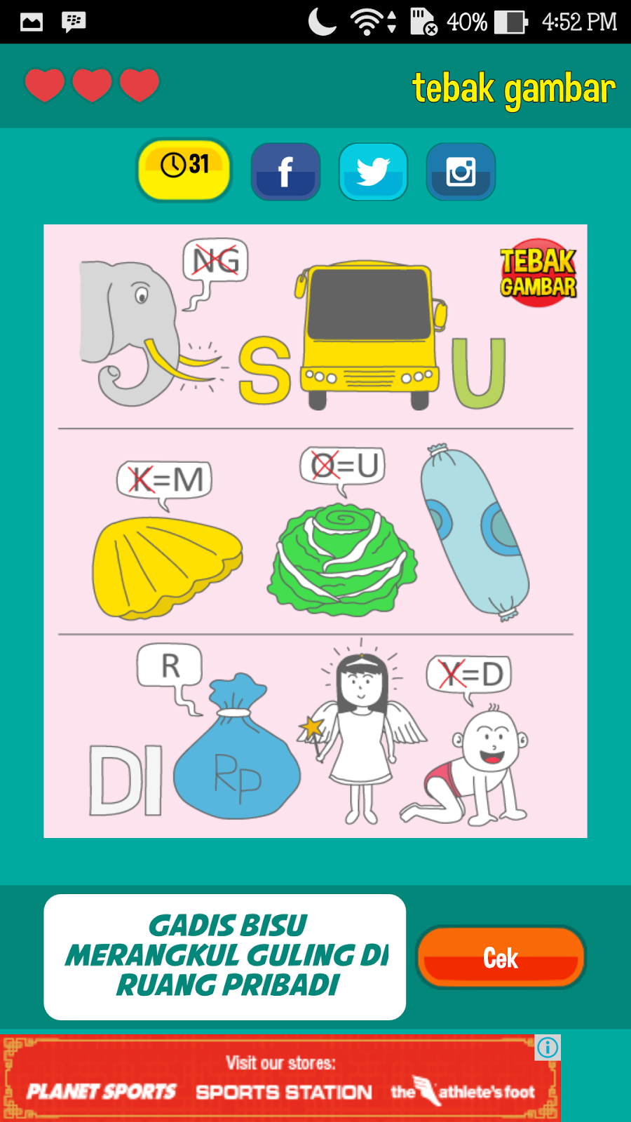 Tebak Gambar level 13 Terbaru 2017 | Kumpulan Tebak Tebakan