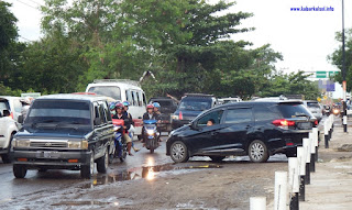 Ruas Jalan yang macet di Kalsel