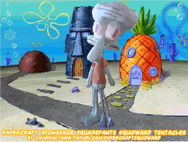 Ninjatoes' papercraft weblog: D/L #papercraft #Spongebob Squarepants Squidward  Tentacles