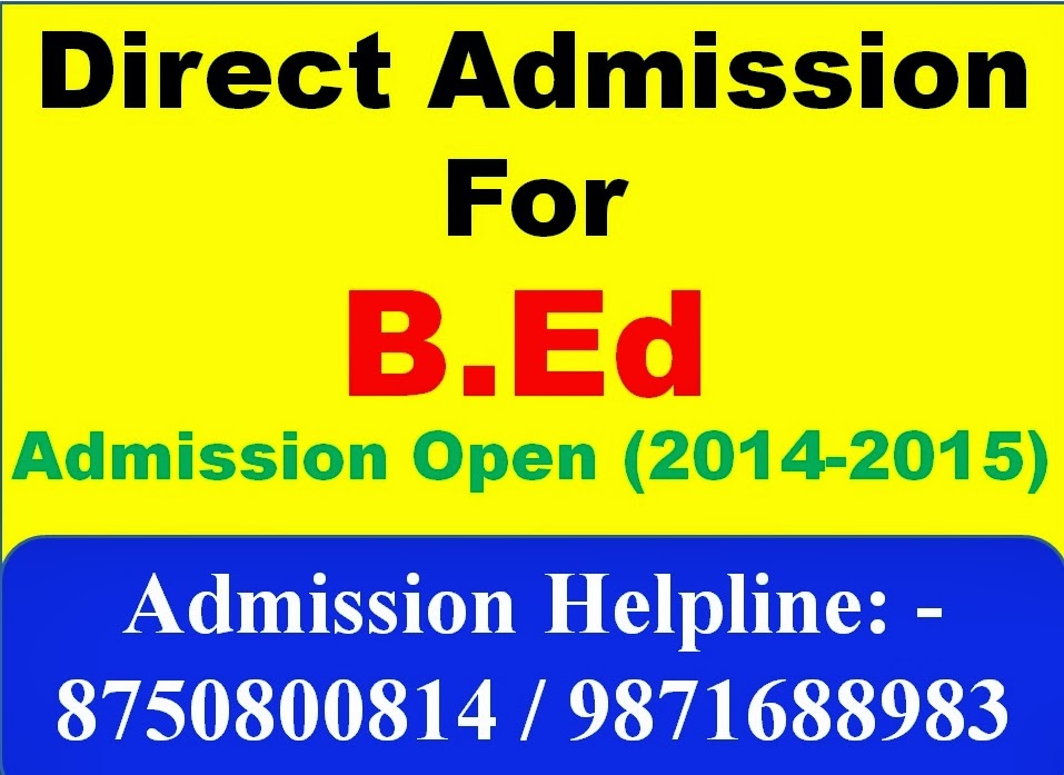 Direct Admission In B Ed Colleges In Lucknow B.ED REGULAR ADMISSION