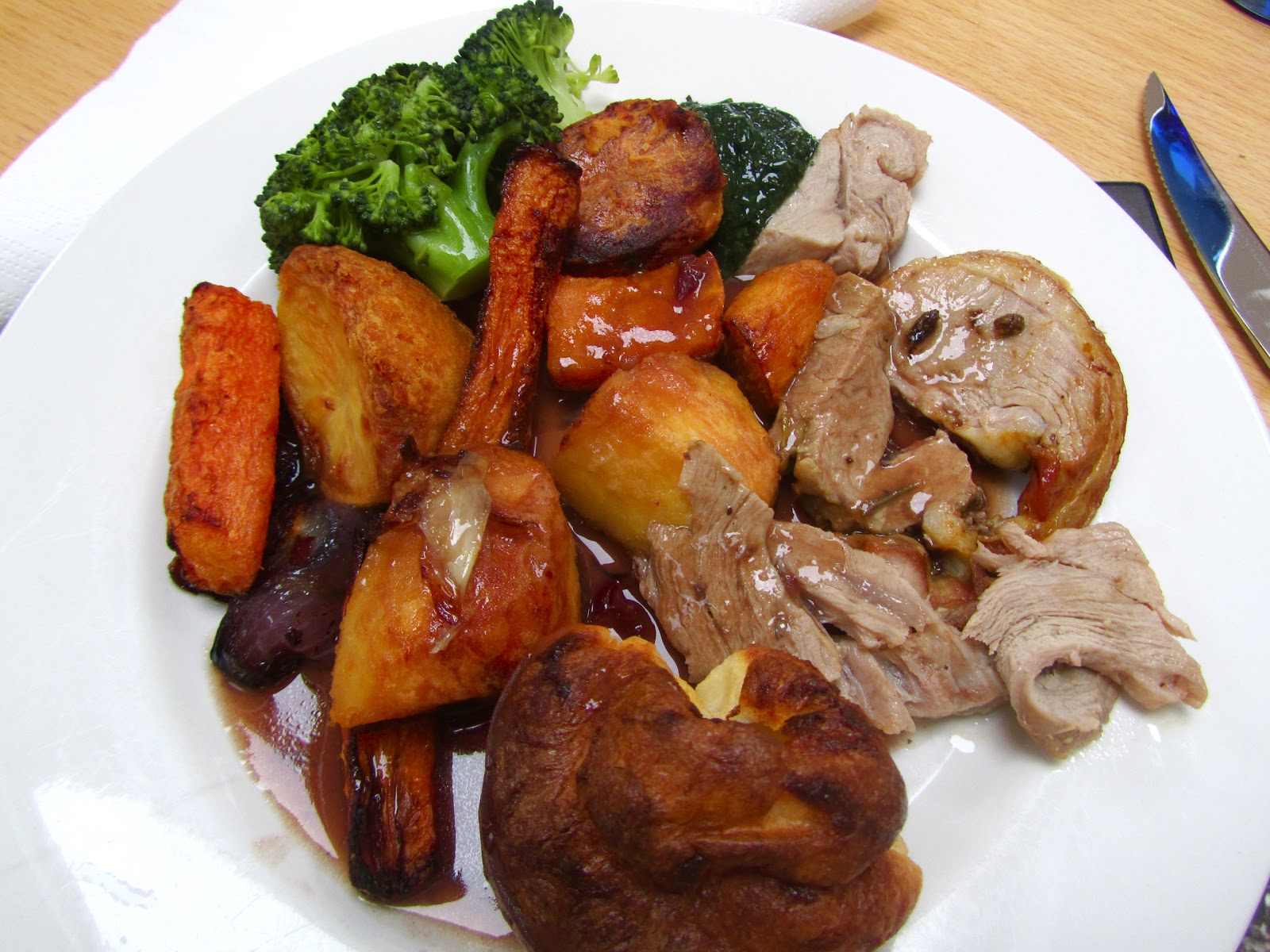 Roast shoulder of Lamb with roast vegetables