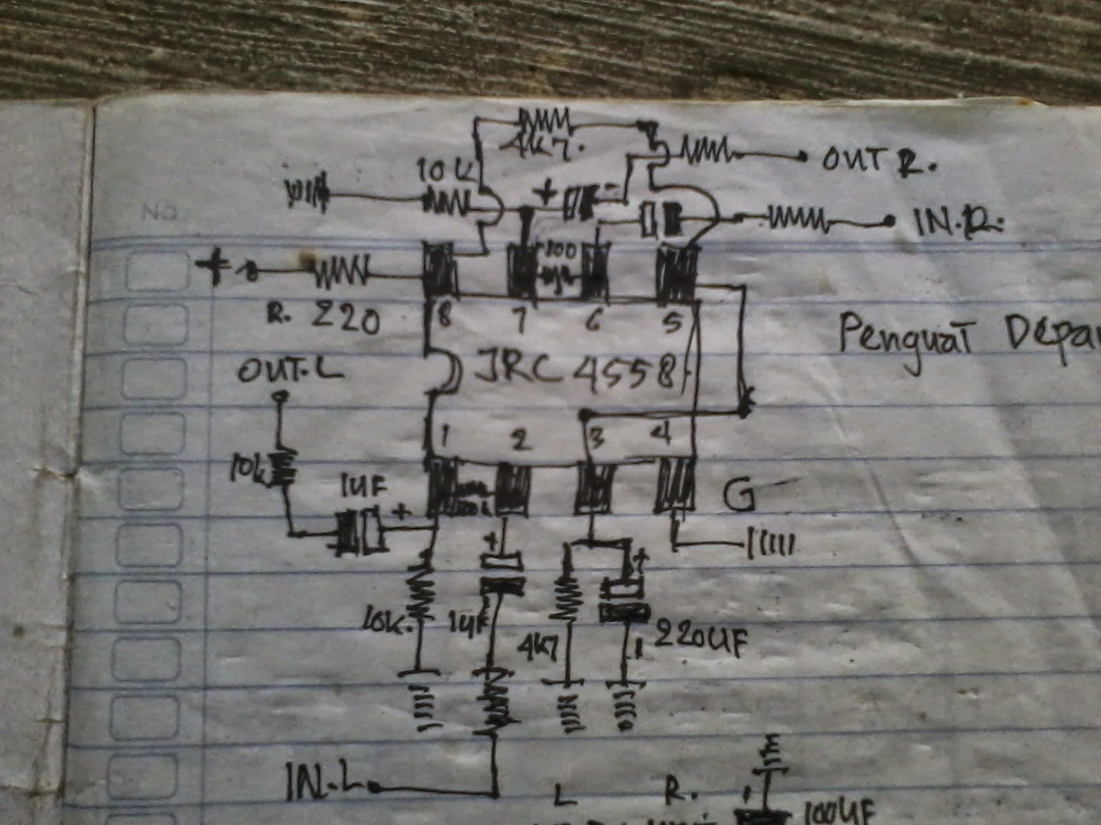AUDIO PRO: Skema Rangkaian Penguat JRC 4558 Stereo Dan Mono