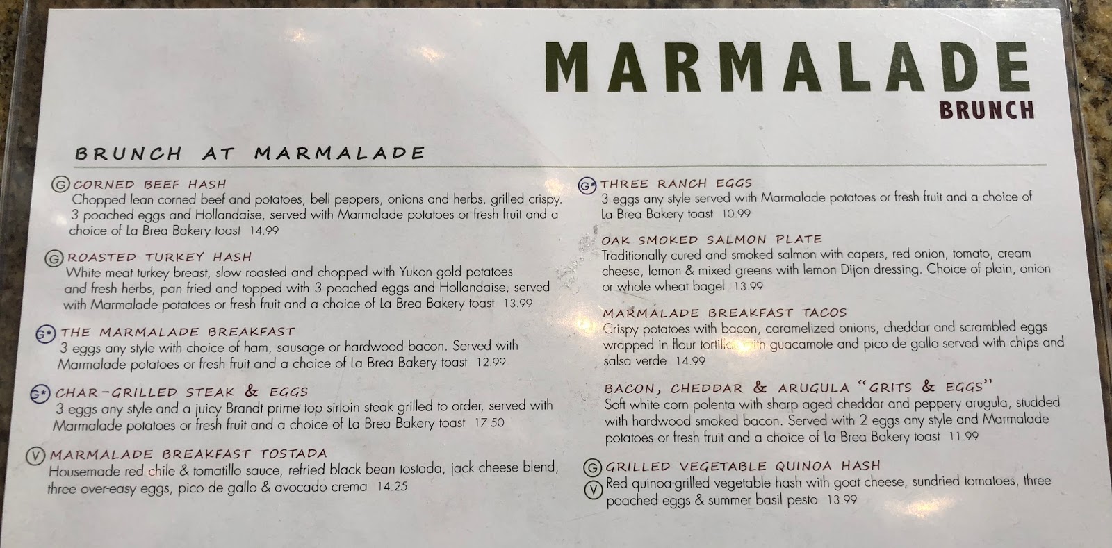 GREAT EATS HAWAII MARMALADE CAFE EL SEGUNDO, CA