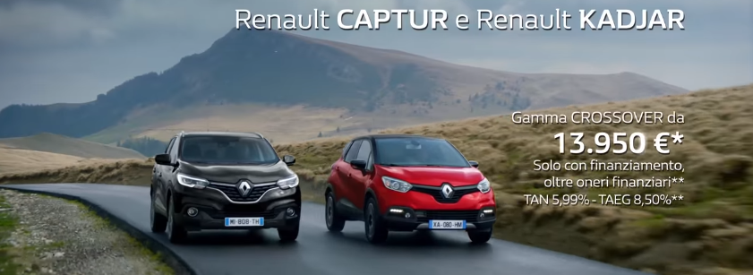 Canzone Renault CAPTUR e Renault KADJAR Crossover pubblicità con rinoceronte - spot Novembre 2016