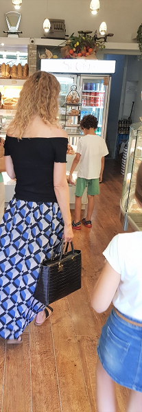 Falda larga verano hecha a mano