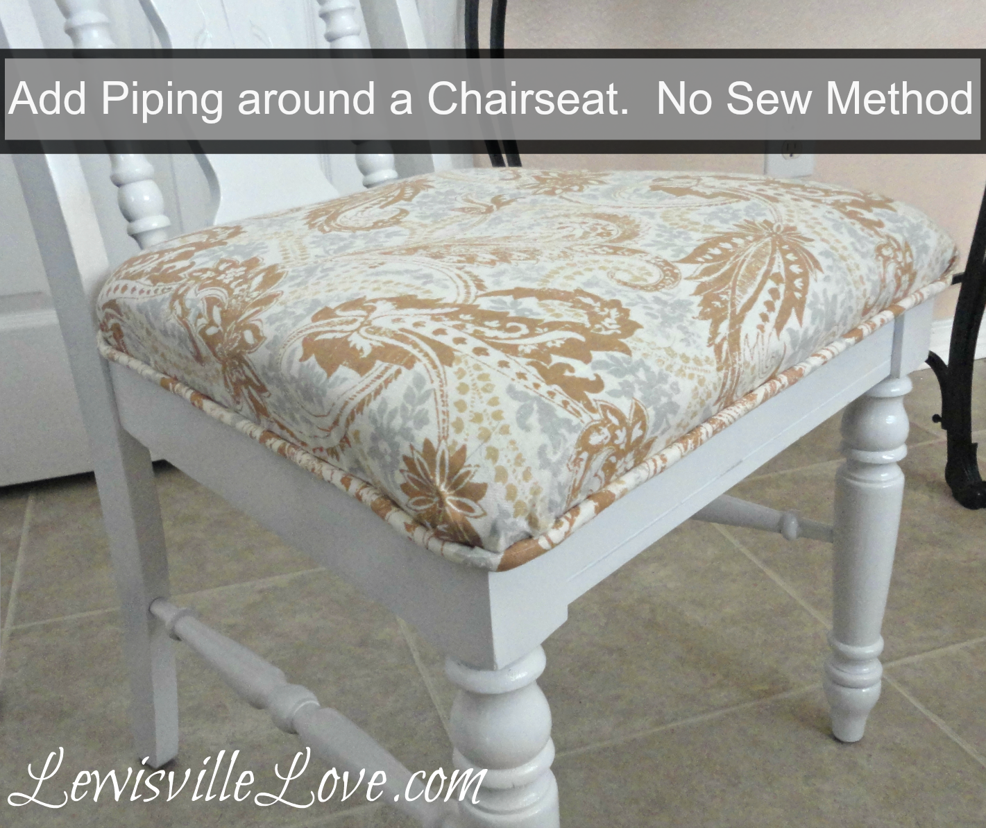 Piping Around those Thriftstore Chairs