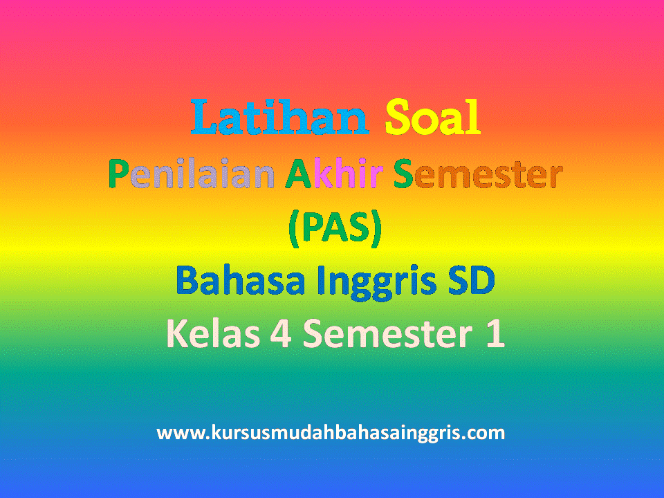 soal listening bahasa inggris sd kelas 6 soal listening bahasa inggris sd kelas 6