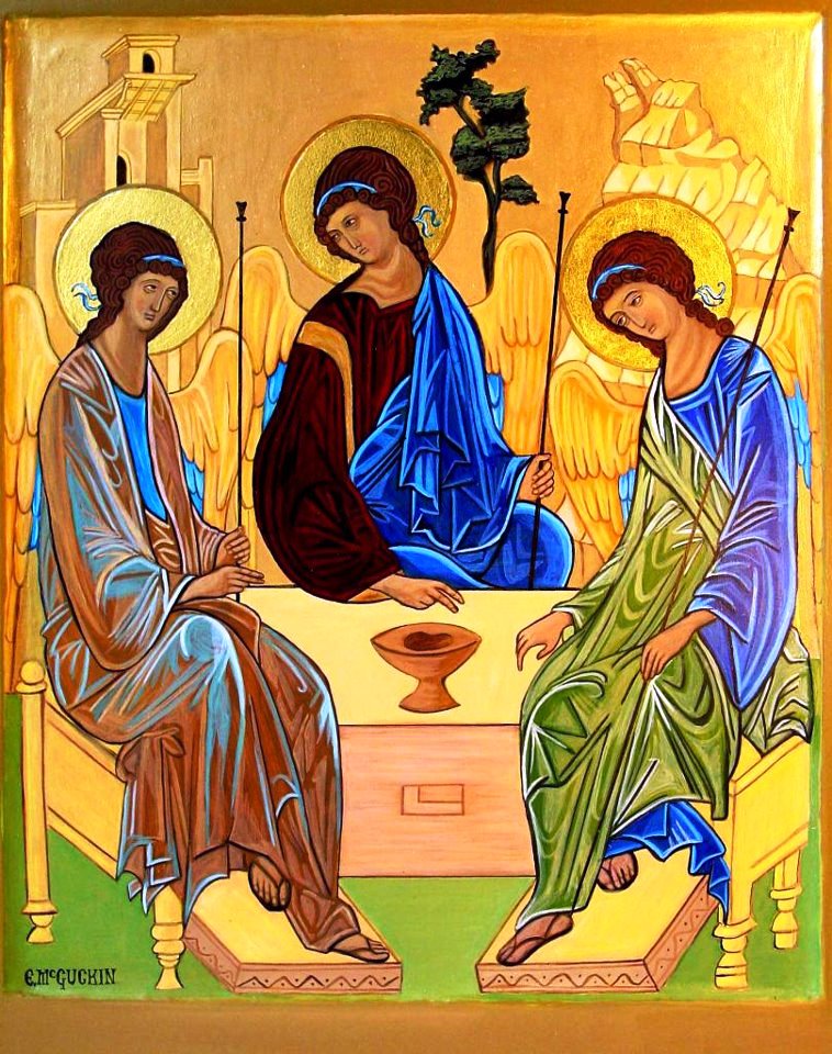 икона св. бог троица в православии. бог саваоф и иисус христос. догмат о святой троице. икона святой троицы новозаветная.