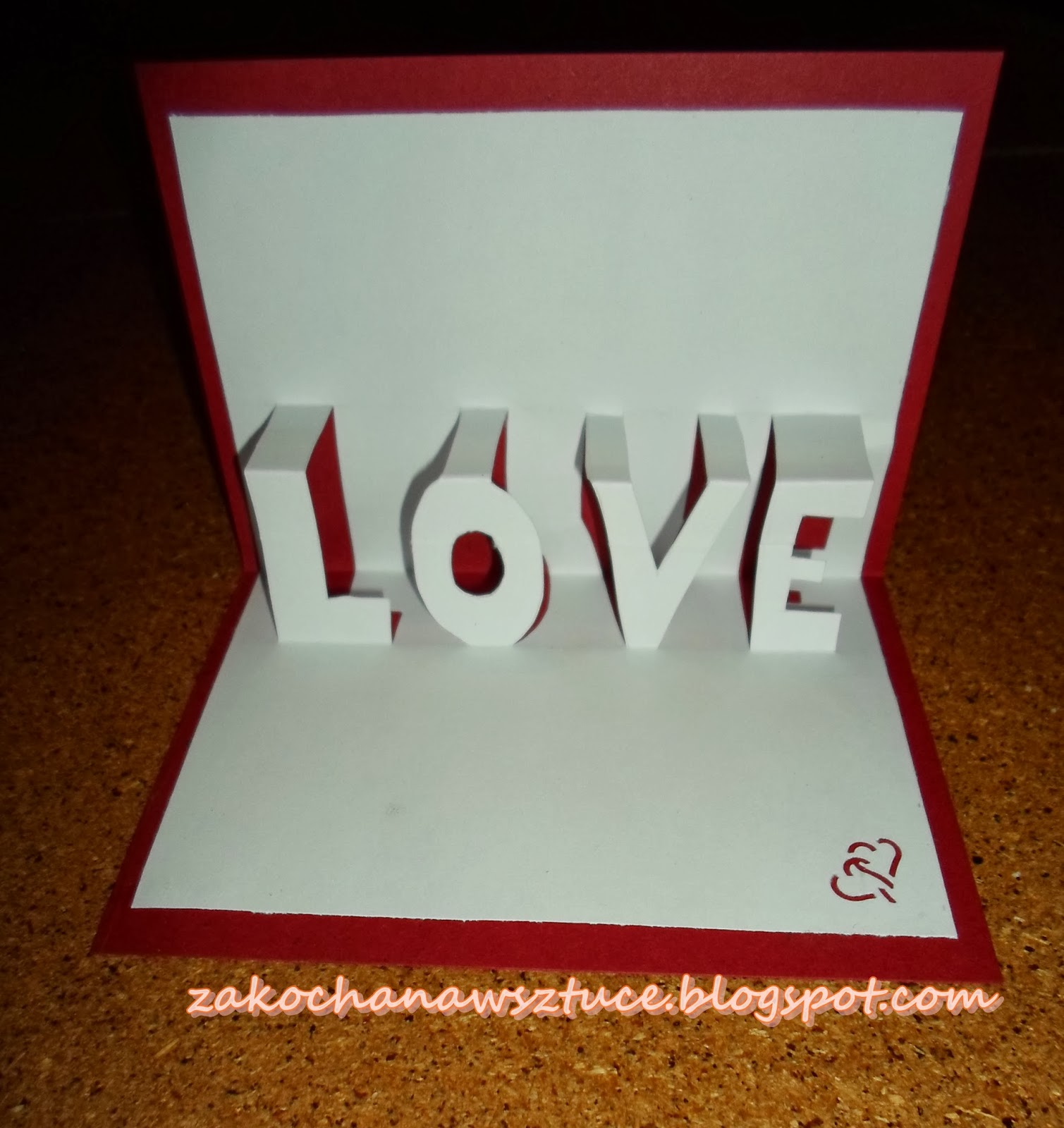 Jak Włożyć Kartkę Do Drukarki żeby Wydrukować Na Drugiej Stronie Zakochana w sztuce: WALENTYNKOWA KARTKA 3D