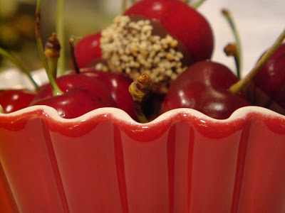 Chocolate-dipped cherries