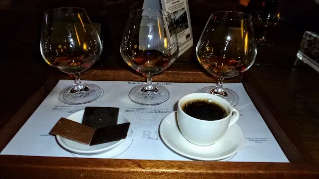 Brandy, chocolate, and coffee tasting at Van Ryn's Brandy Distillery in Stellenbosch South Africa