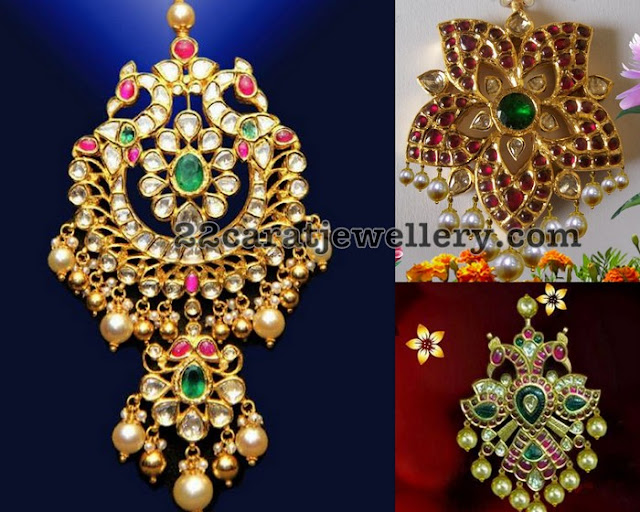 Large Size Kundan Pendants Jewellery Designs