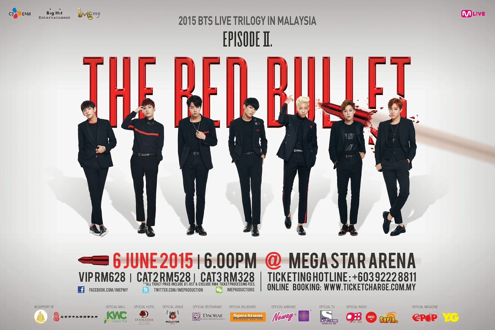[Upcoming Event] 2015 BTS LIVE TRILOGY IN MALAYSIA “EPISODE II. THE RED BULLET”