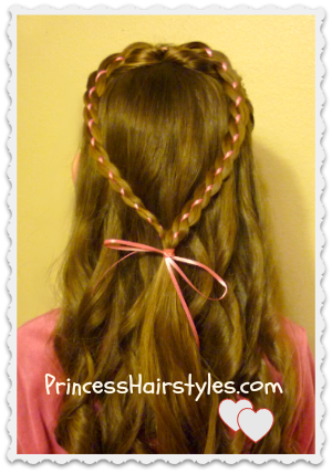 Valentines Day Heart Hairstyle Tutorial