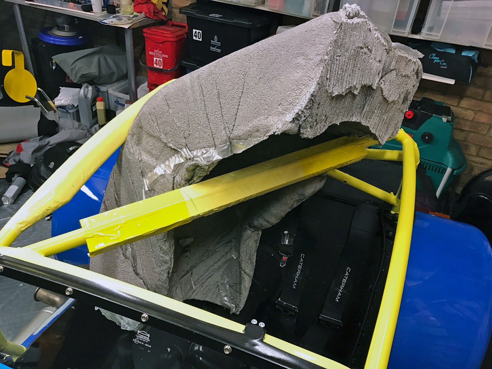 2019 Caterham 270R Racing Blog Real Essentials DIY Bead Seat