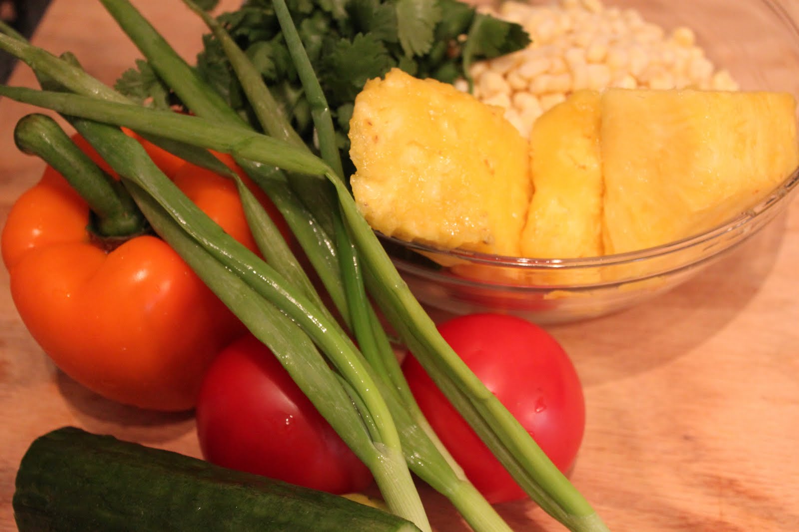 Coles Cafe Corn Pineapple Bruschetta/Salsa