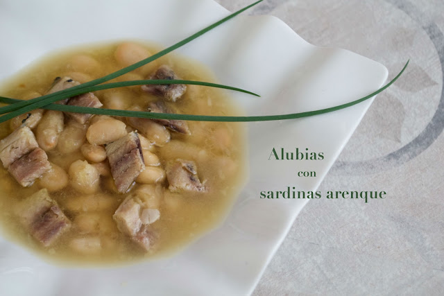 receta de alubias con sardina arenque