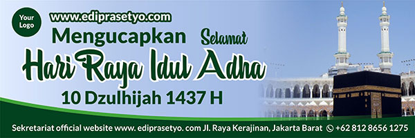 Free Download Banner Ucapan Selamat Hari Raya Idul Adha 2016 - Edi Prasetyo