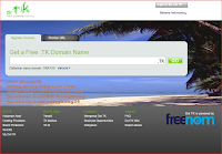 Free domain DOT TK Cara mendaftar dan mendapatkan nama domain gratis diDOT TK