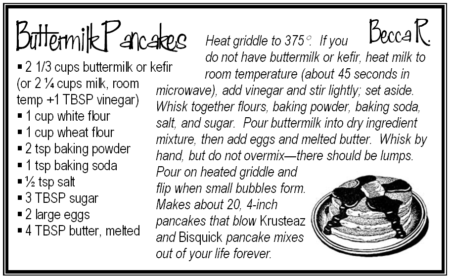 Bex Recipe Box Best Buttermilk Pancakes