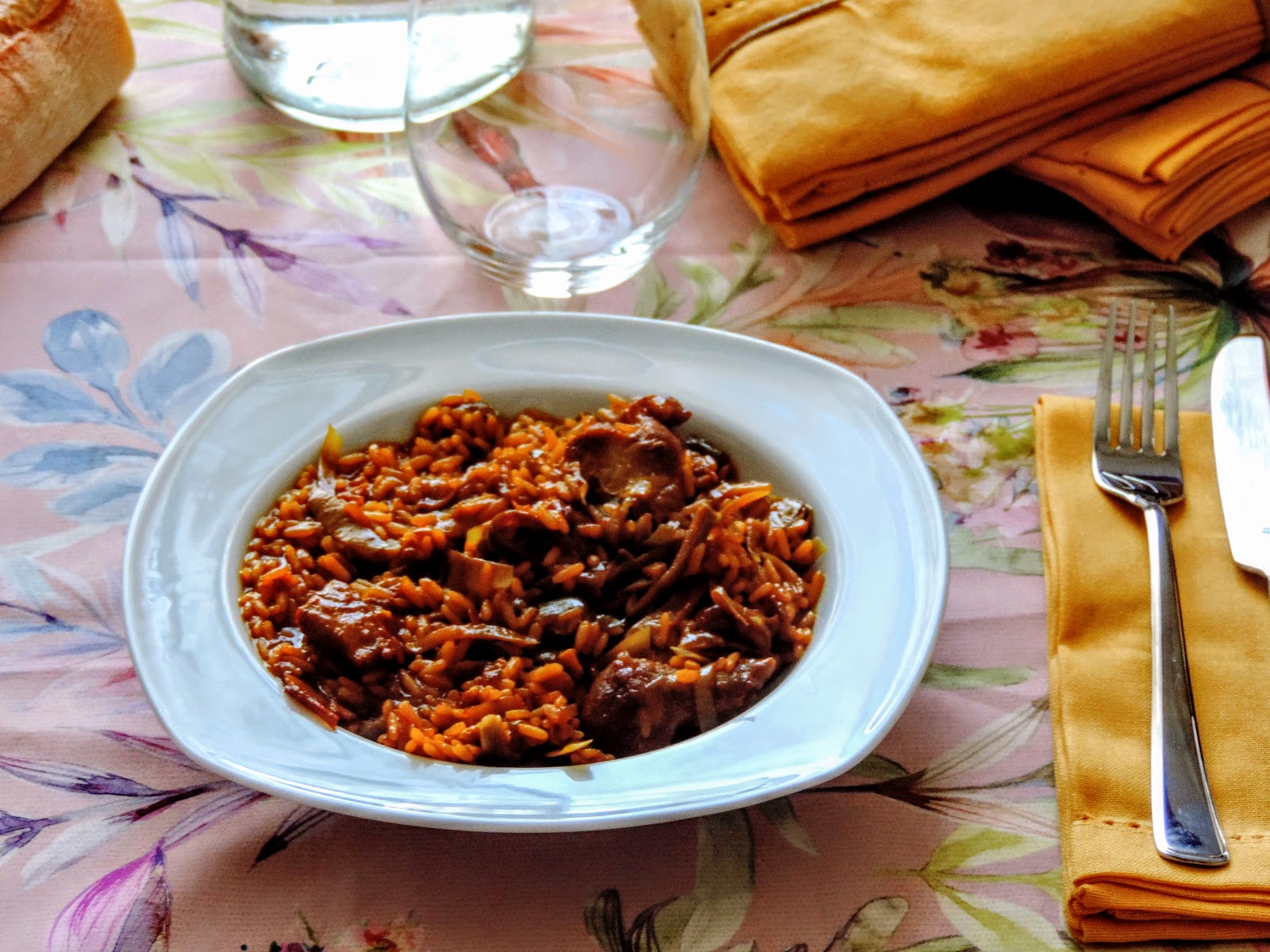 Paella de carne con verduras Cocinando con las Chachas