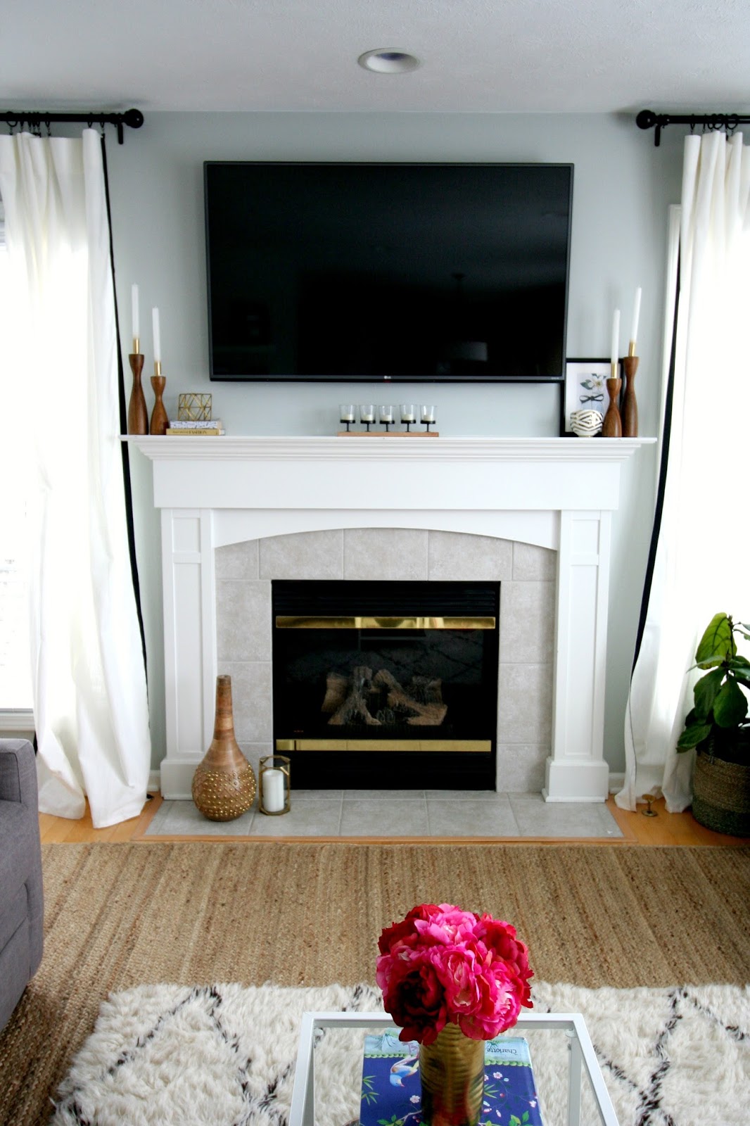 Restyle it Wright Styling a mantle with a TV