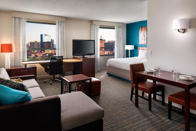 Residence Inn by Marriott Las Vegas Hughes Center is an all-suite hotel in Las Vegas, Nevada which is perfect for extended stays with fully equipped kitchens.