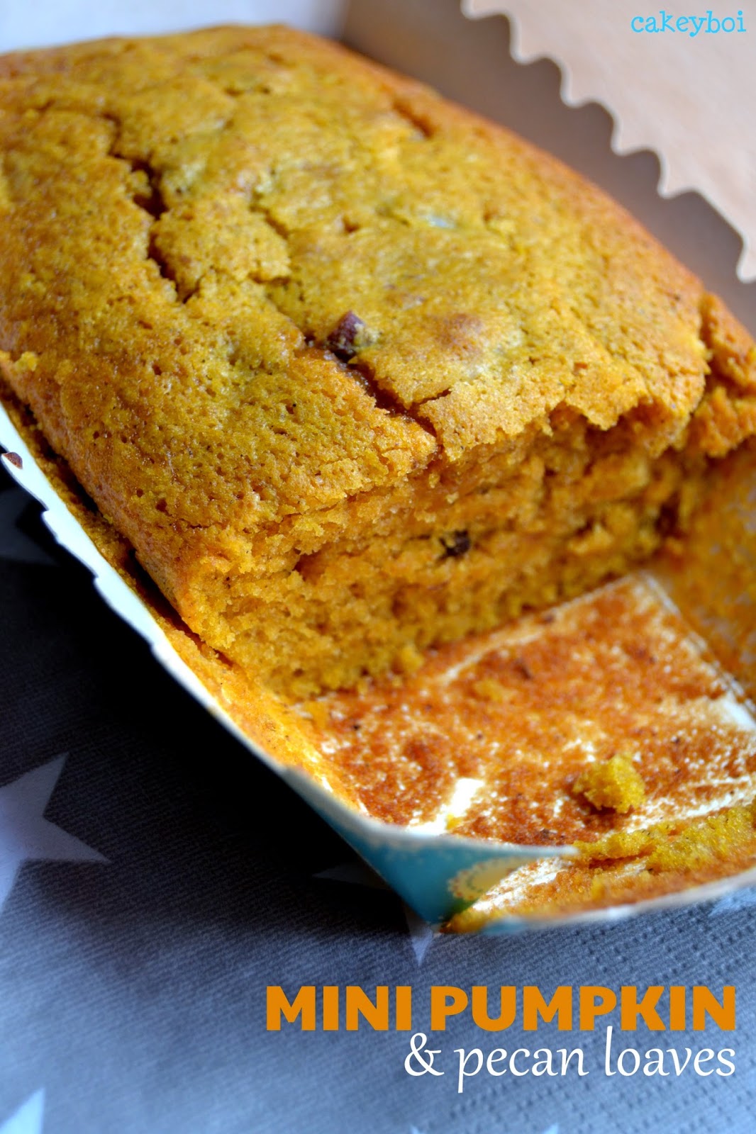 spiced pumpkin cake with pecan nuts