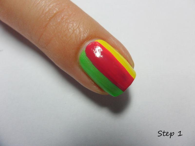 Nail Stories: Tutorial: Colourful Rays of Light