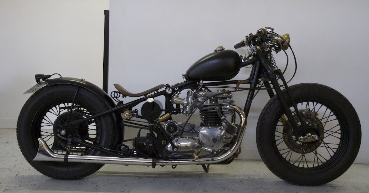 Hell Kustom : Triumph T100 1957 By Addict Motorcycle