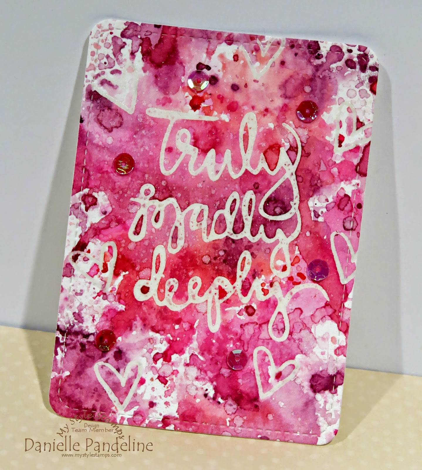 Love Pocket Card | featuring My Style Stamps |Created By Danielle Pandeline