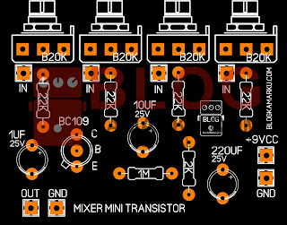 Cara Membuat Mini Mixer Hanya Dengan 1 Transistor