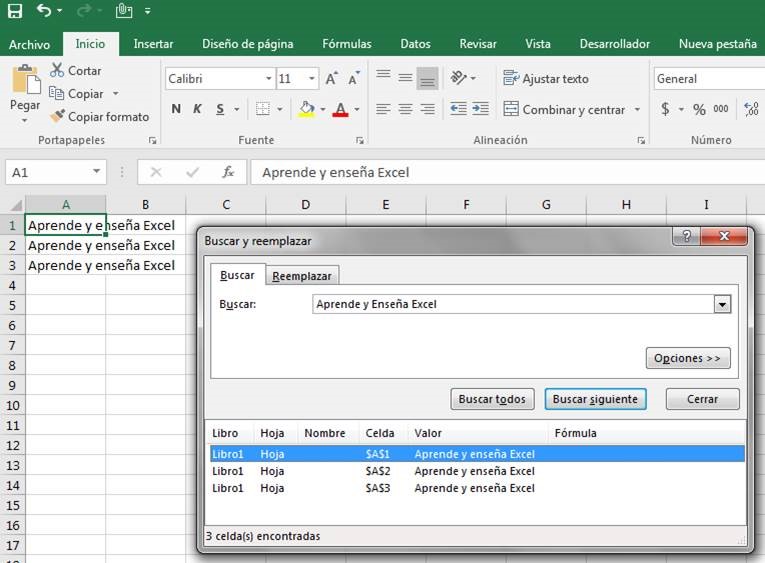 Aprende y Enseña Excel Buscar y Reemplazar datos, valores, palabras, texto, formulas y formatos Aprende y Enseña Excel Buscar y Reemplazar datos, valores, palabras, texto, formulas y formatos
